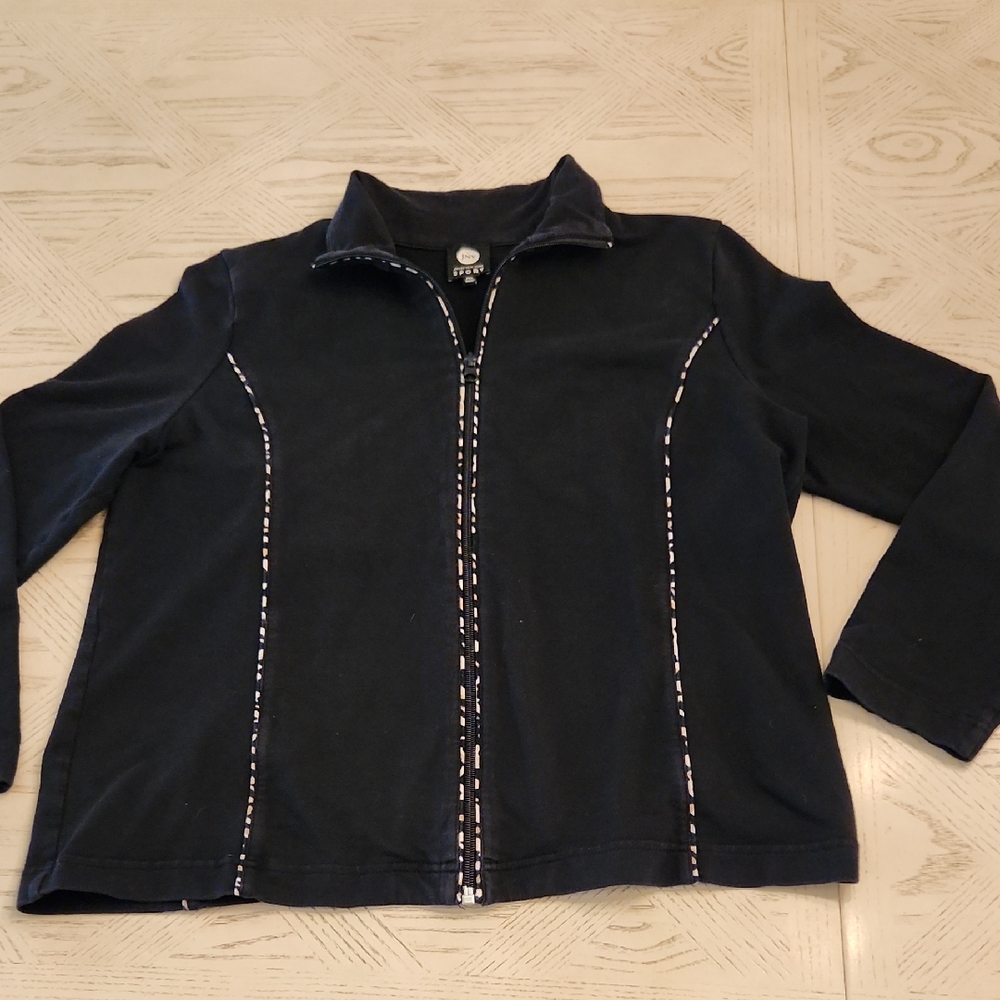 Jones New York Sport Black Zip-Up Jacket Women's Sixe PXL